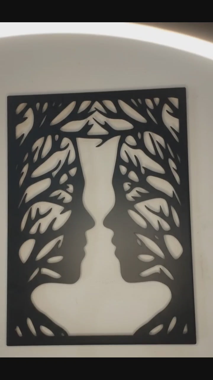Dual Faces - Metal Wall Art