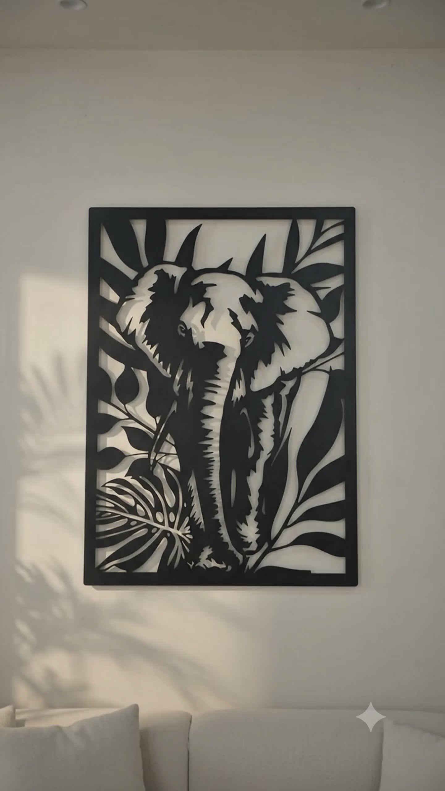Elephant 01 - Metal Wall Art