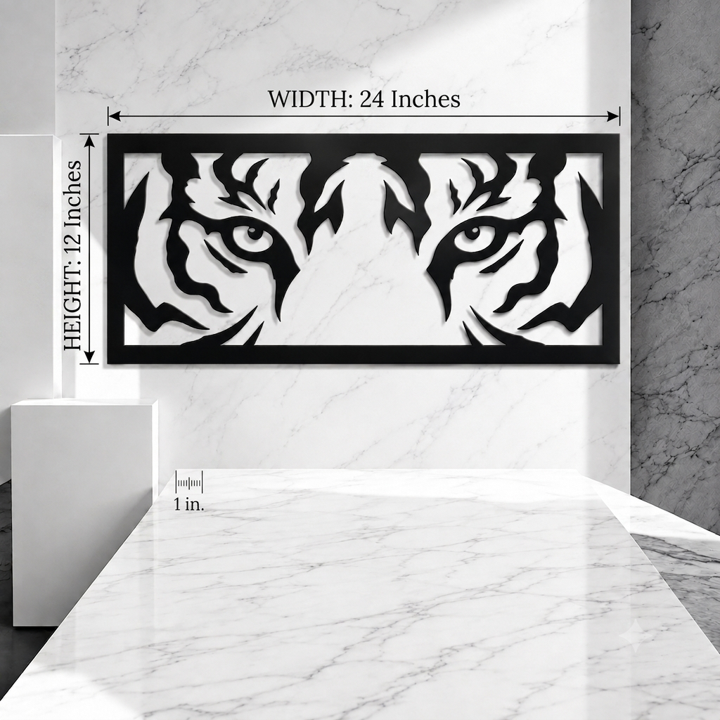 Tiger Eyes Panoramic - Metal Wall Art