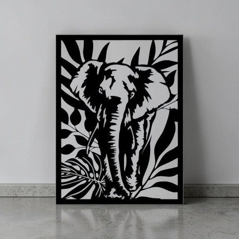 Elephant 01 - Metal Wall Art