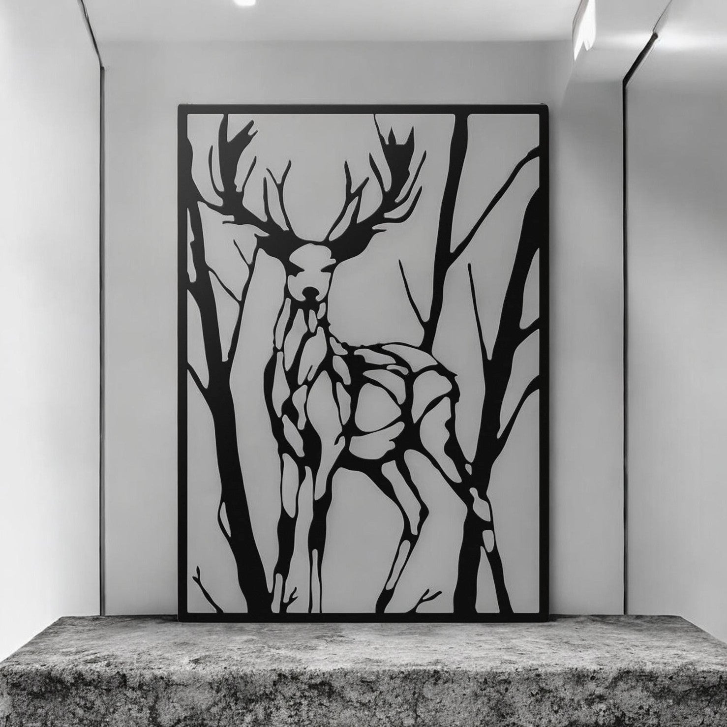 Stag Deer 01 - Metal Wall Art