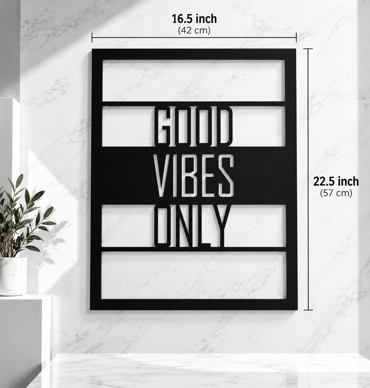 Good Vibes Only — Metal Wall Art