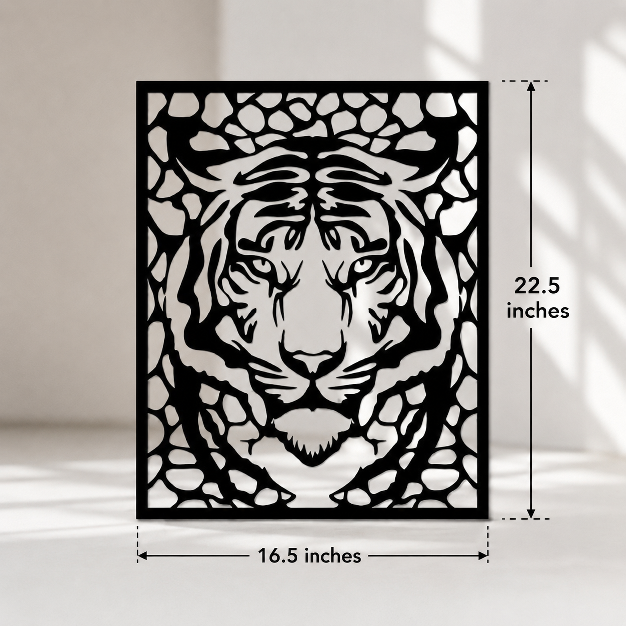 Tiger Portrait - Metal Wall Art