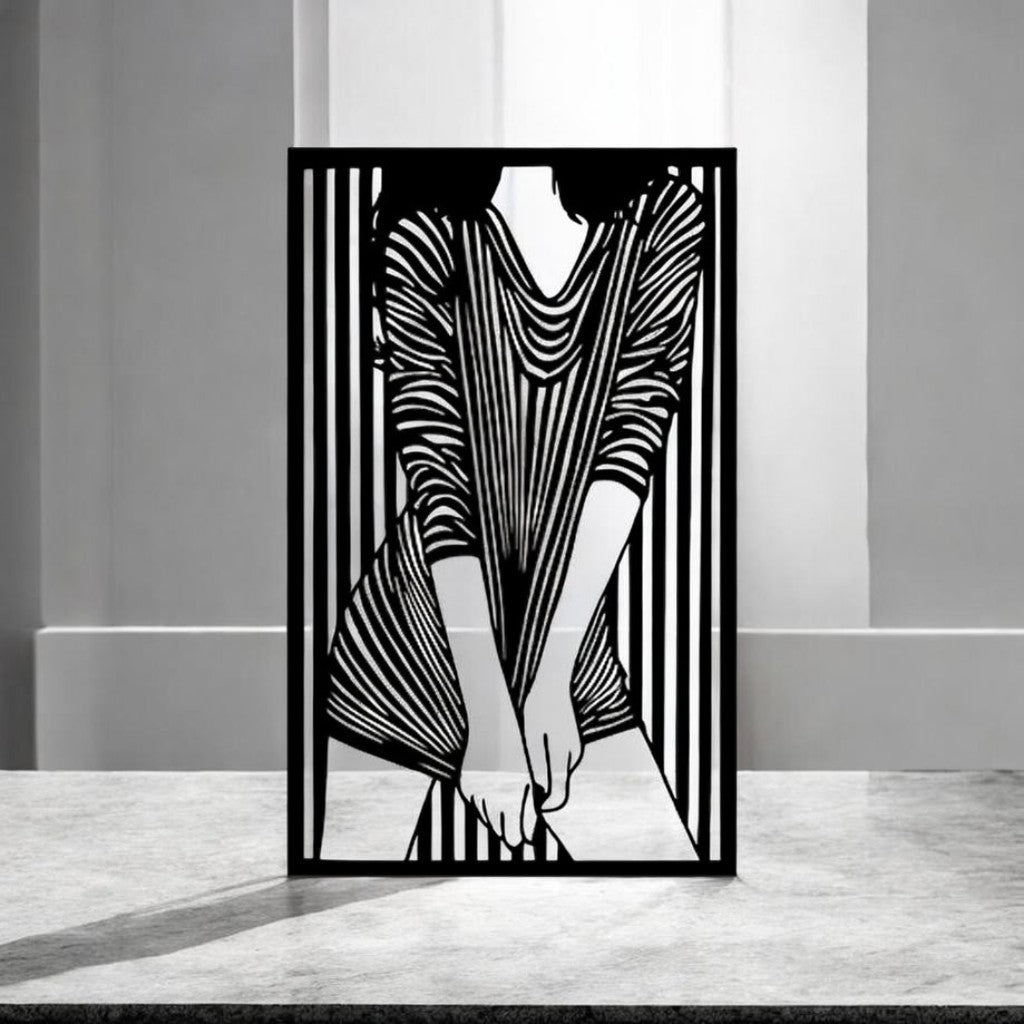 Lady 01 - Metal Wall Art