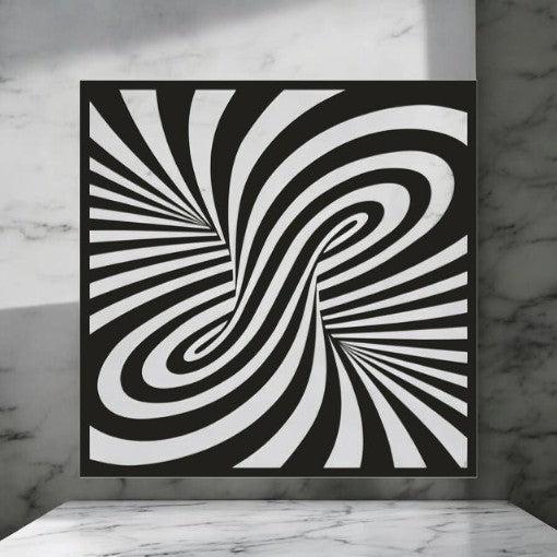 3D Optical Vortex  - Metal Wall Art
